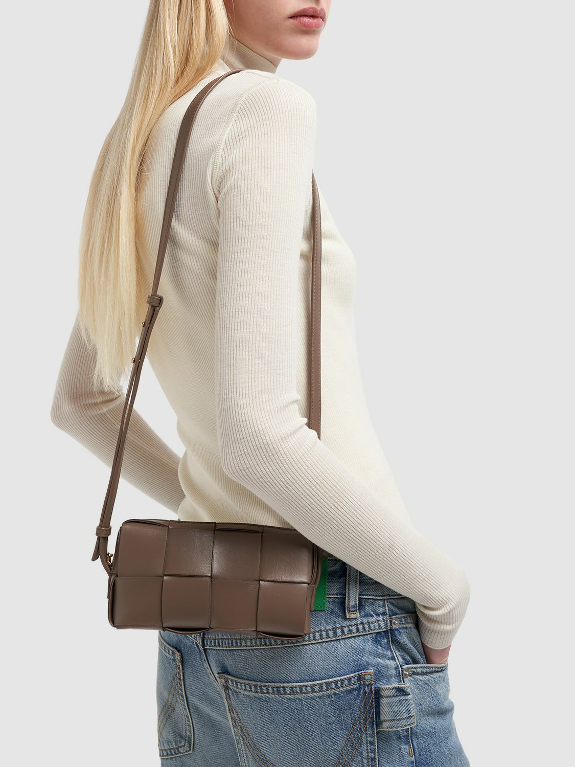 BOTTEGA VENETA - Cassette Leather Crossbody Phone Pouch