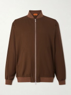 Barena - Gabier Virgin Wool Bomber Jacket - Brown