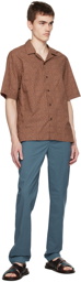 Paul Smith Brown Mini Tile Shirt