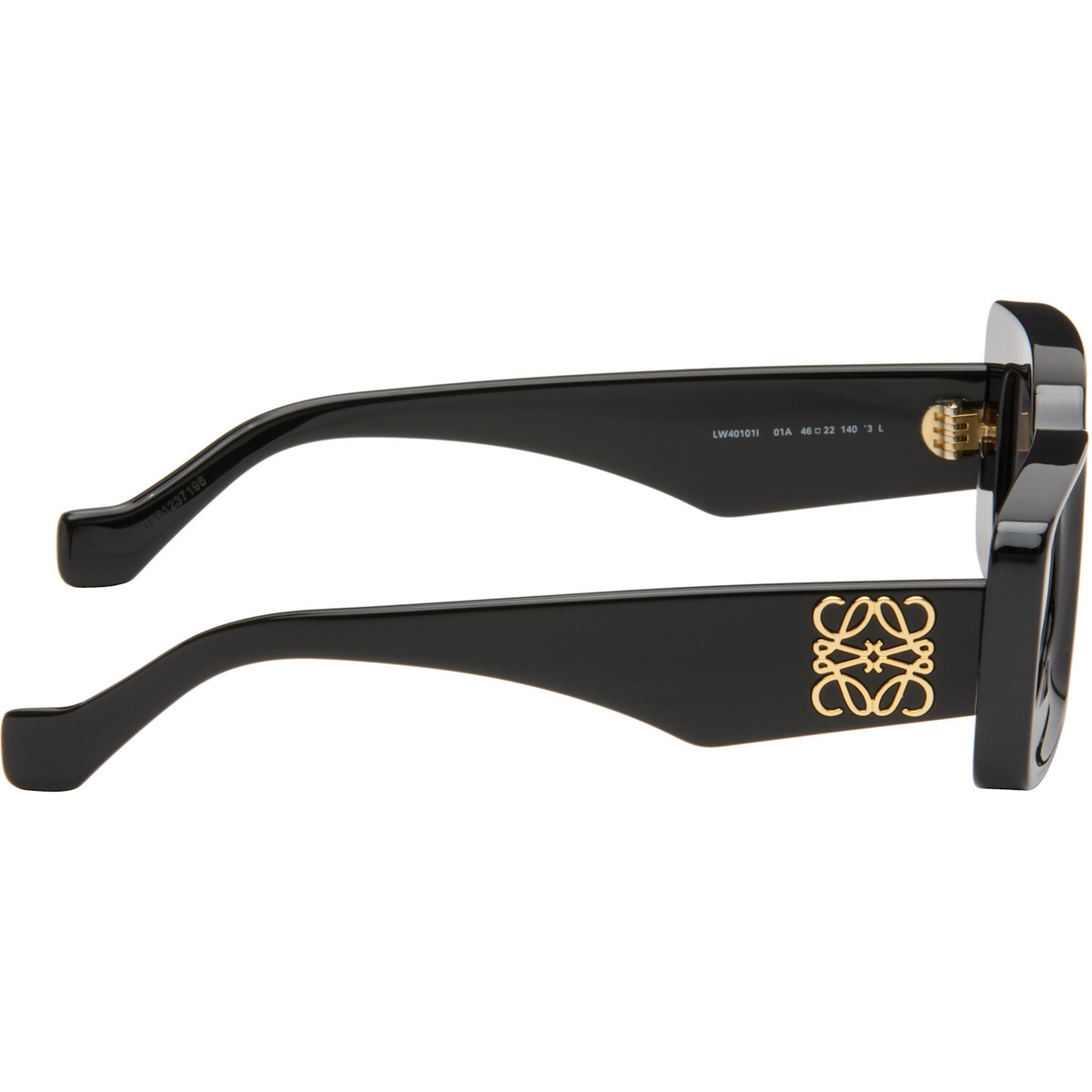 LOEWE Black Rectangular Sunglasses