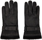 Hugo Black Goatskin Gloves