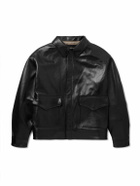 A.PRESSE - Type A-2 Leather Jacket - Black