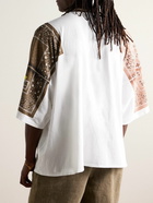 KAPITAL - Oversized Bandana-Print Cotton-Jersey T-Shirt - White