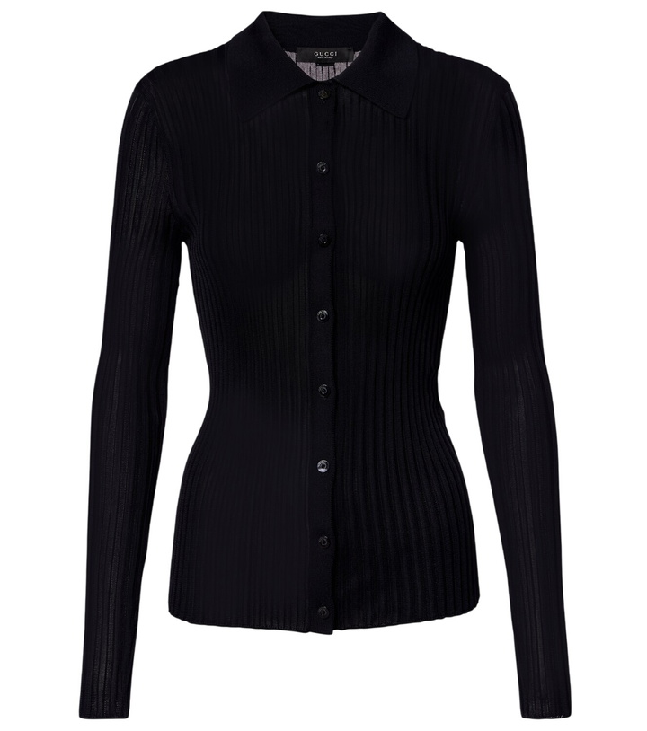 Photo: Gucci Ribbed-knit cardigan