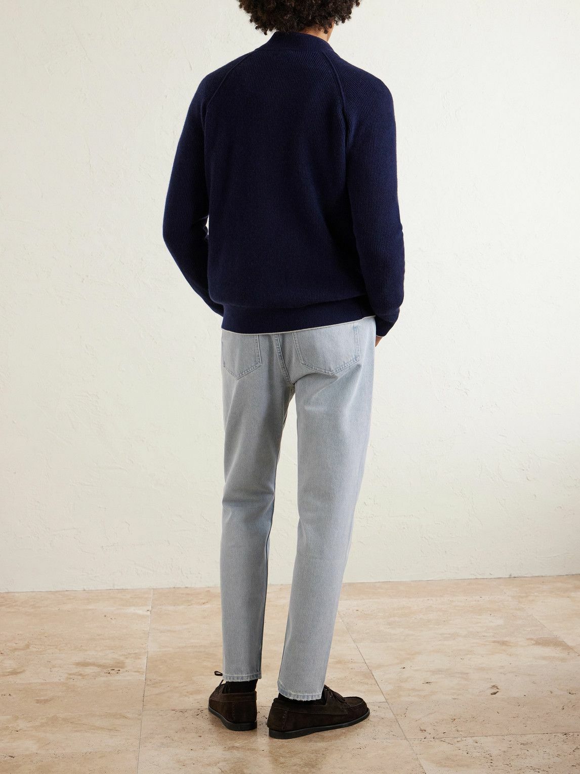 Eleventy - Cashmere Zip-Up Sweater - Blue