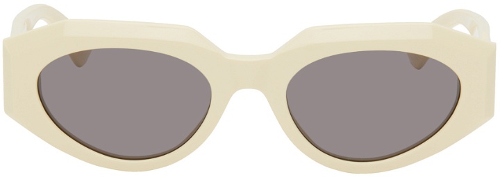 Photo: Bottega Veneta Beige Facet Sunglasses