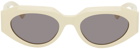 Bottega Veneta Beige Facet Sunglasses