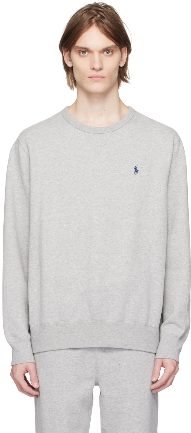 Polo Ralph Lauren Gray Embroidered Sweatshirt Polo Ralph Lauren