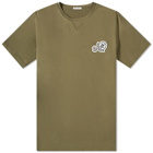 Moncler Men's Double Badge T-Shirt in Khaki