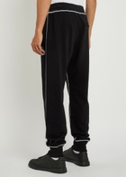 Dolce & Gabbana Logo-embroidered Cotton Sweatpants Black