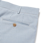 Boglioli - Striped Cotton Bermuda Shorts - Men - Blue