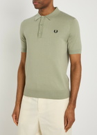 Fred Perry Logo Fine Cotton-knit Polo Shirt Light Green