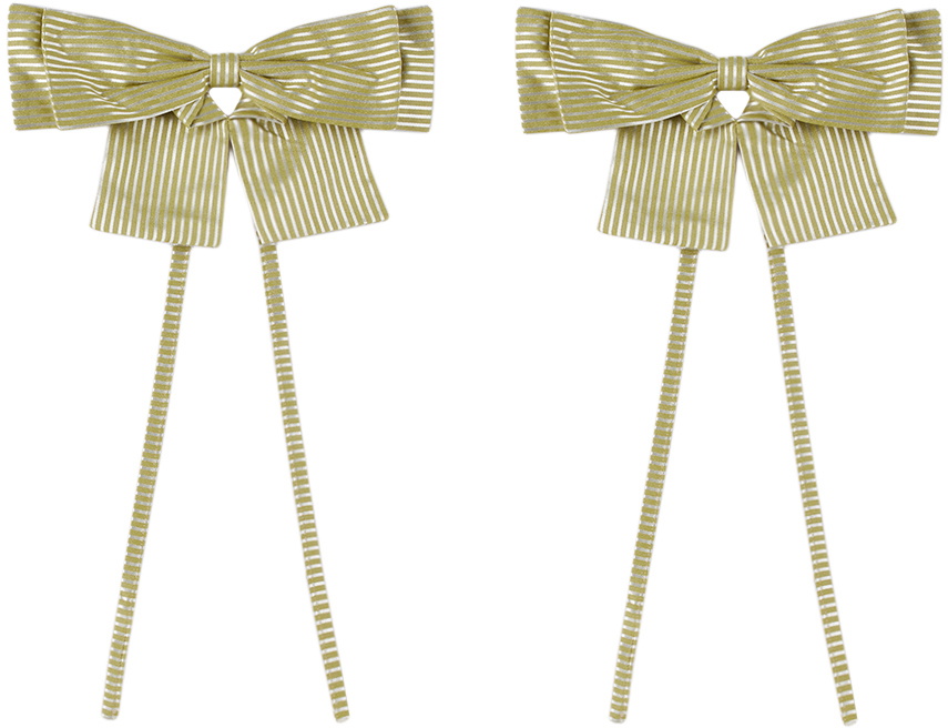 Gohar World Green Napkin Bow Set