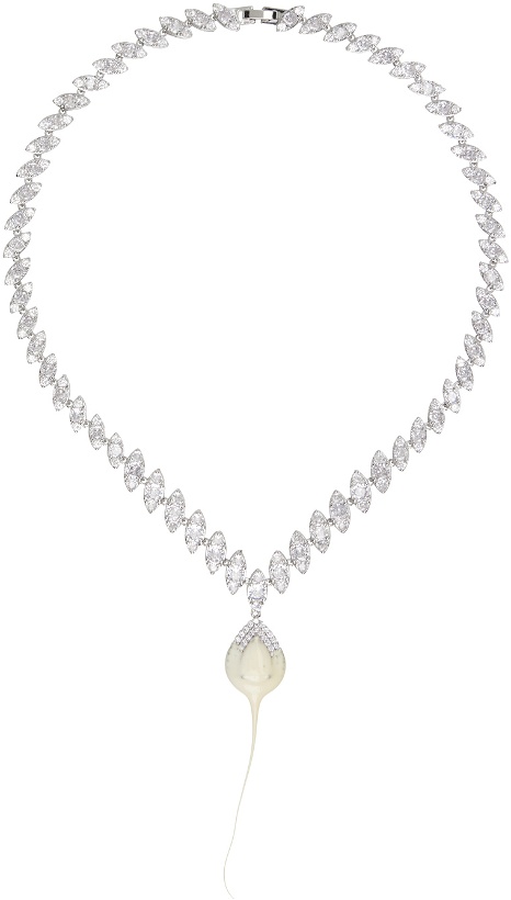 Photo: Ottolinger Silver & White Diamond Dip Necklace
