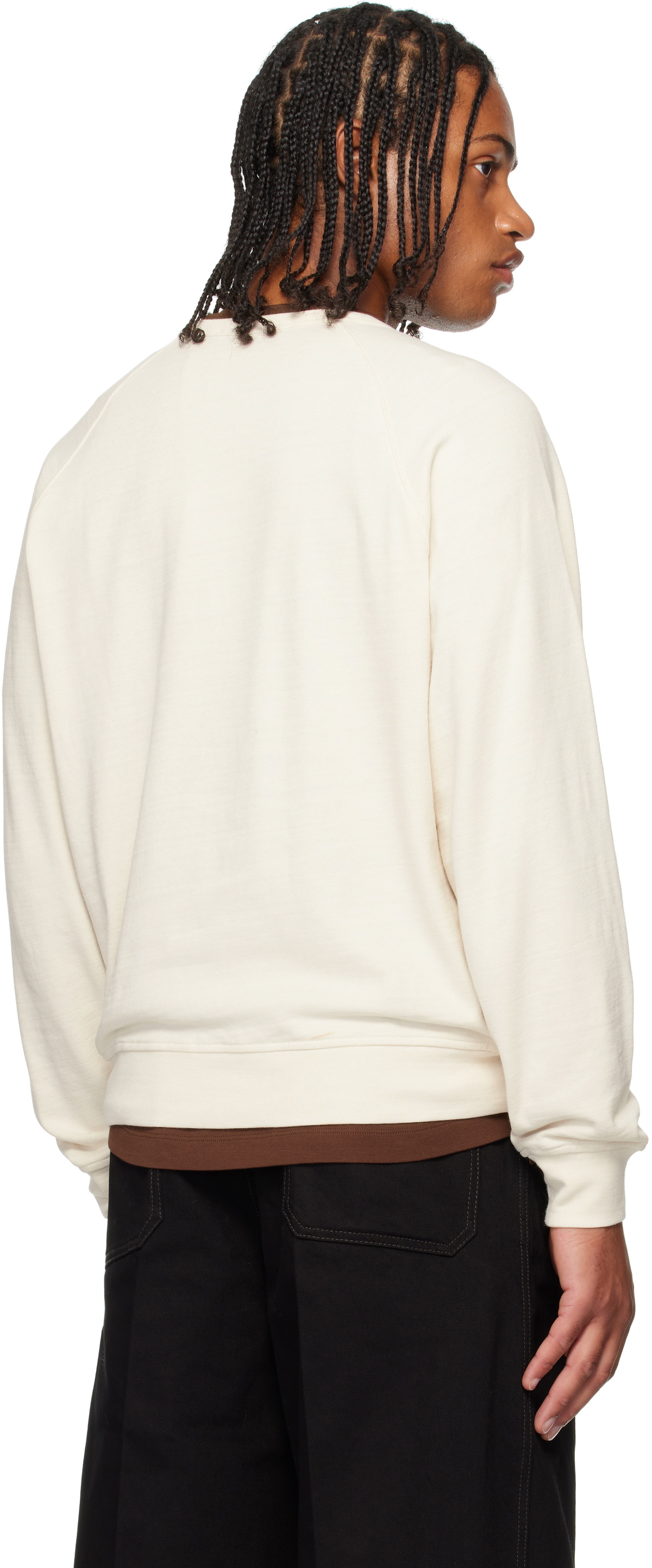 LEMAIRE Off-White Crew Neck Sweatshirt