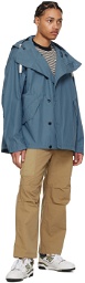 nanamica Blue Hooded Jacket