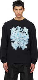 We11done Black Angel Rock Long-Sleeved T-shirt
