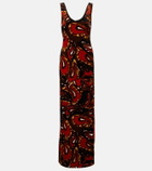 Dries Van Noten Debant printed cotton-blend maxi dress