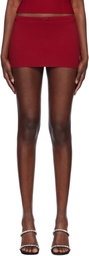 Mirror Palais Red 'The Knit' Mini Skort