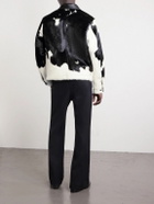 Golden Bear - The Stockton Leather-Trimmed Calf Hair Jacket - Black