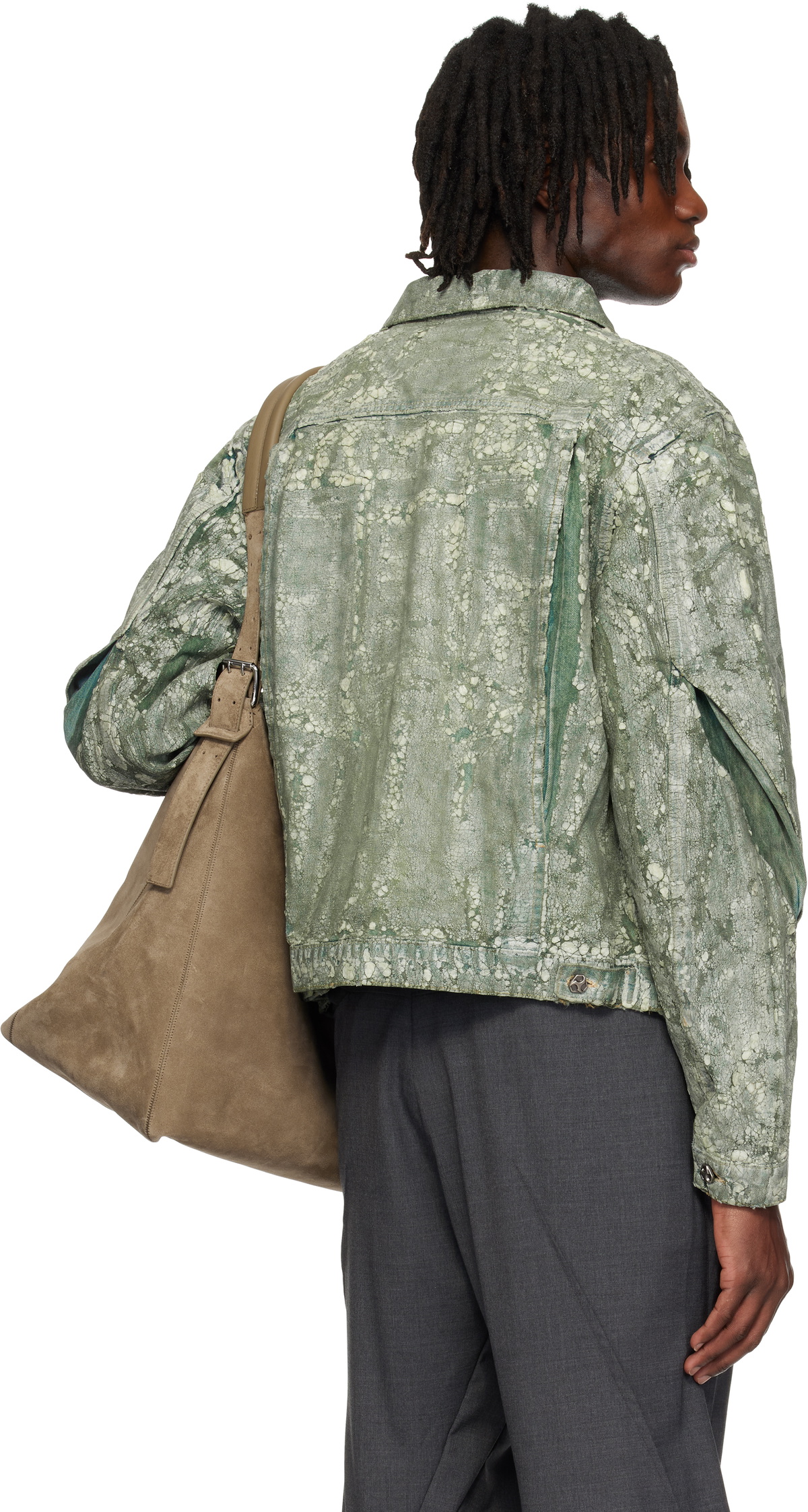 CMMAWEAR Green Terrarium Denim Jacket