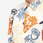 A Kind of Guise Men's Pino Shirt in Blooming Embroidery