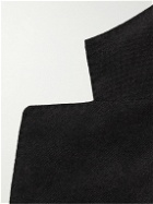 Saman Amel - Slim-Fit Silk and Cashmere-Blend Blazer - Black