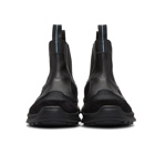 Prada Black Leather High-Top Sneakers