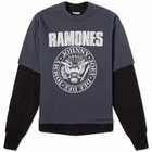 Undercover Women's Ramones Reversible Sweater in Charcoal