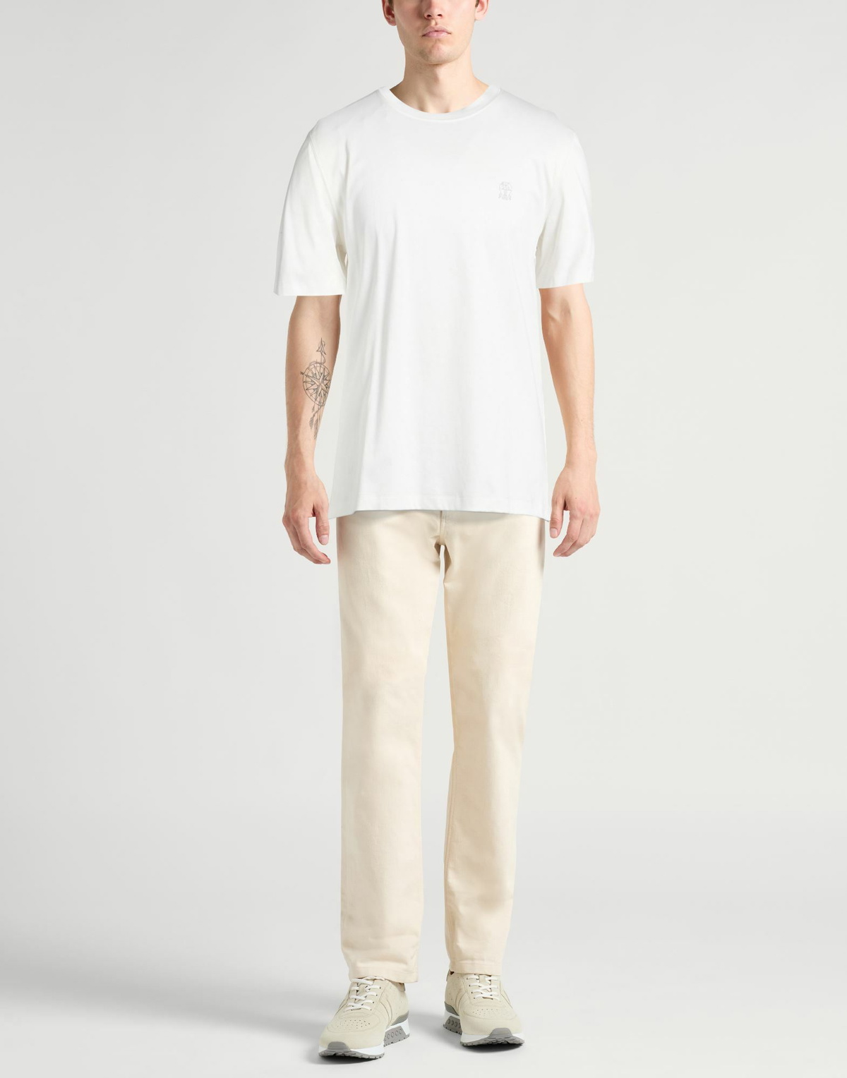 Brunello Cucinelli Mens T-shirt in White