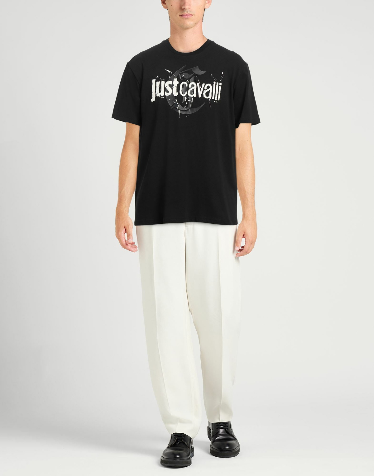 Just Cavalli Mens T-shirt in Black