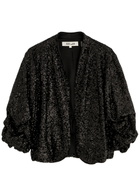 Diane Von Furstenberg Laredo Sequin-embellished Tulle Jacket Black