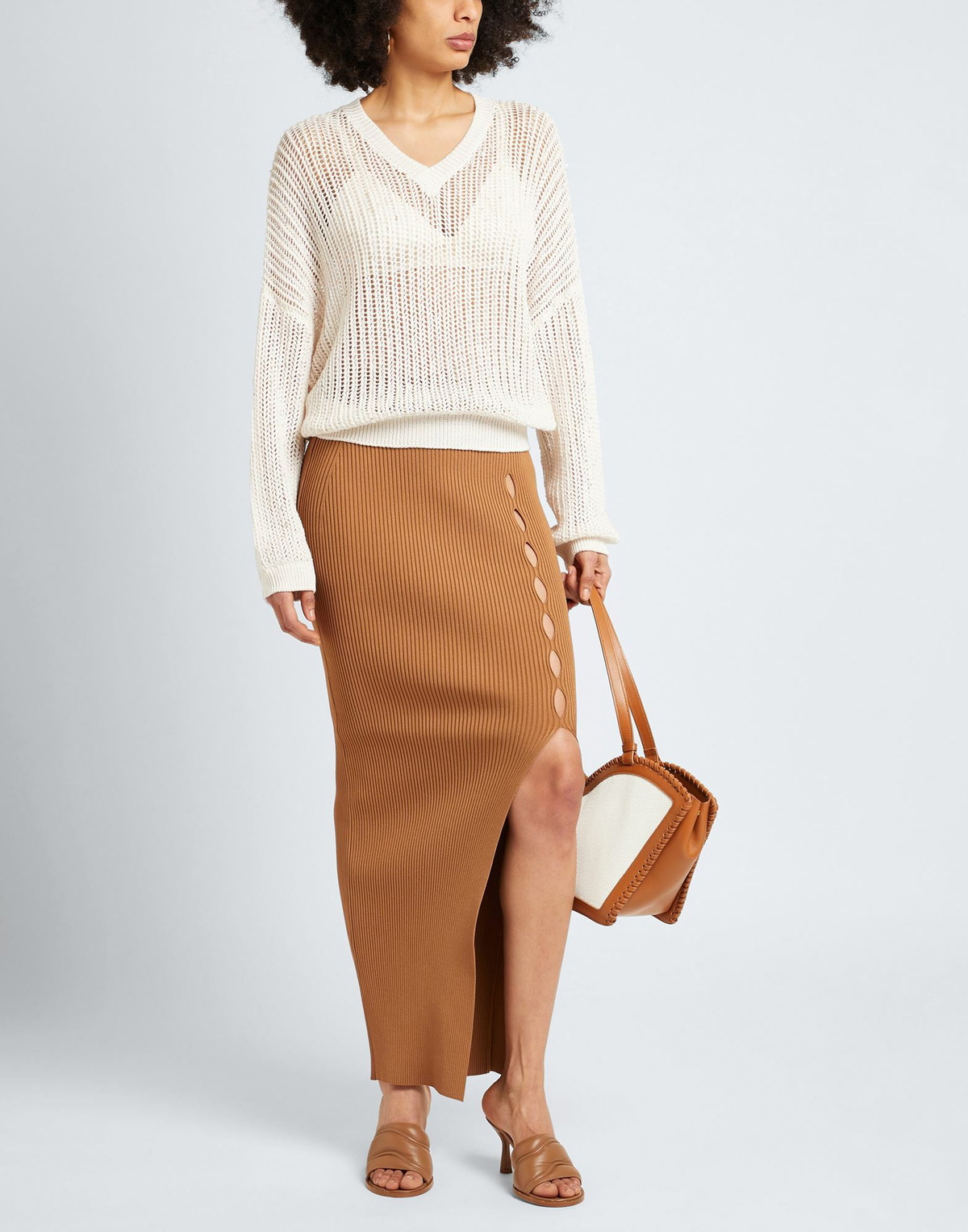 Peserico Womens Sweater in Off white