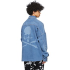 mastermind WORLD Indigo Denim Skull Shirt