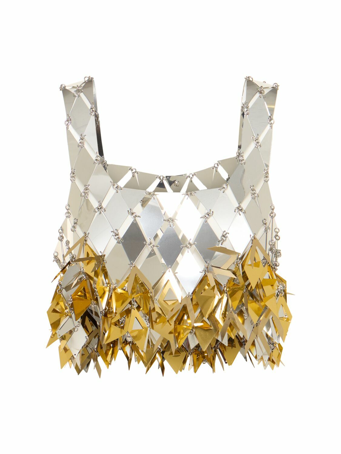 RABANNE トップス Paco Rabanne x H&M HM Embellished Chiffon Cape Top Black UK