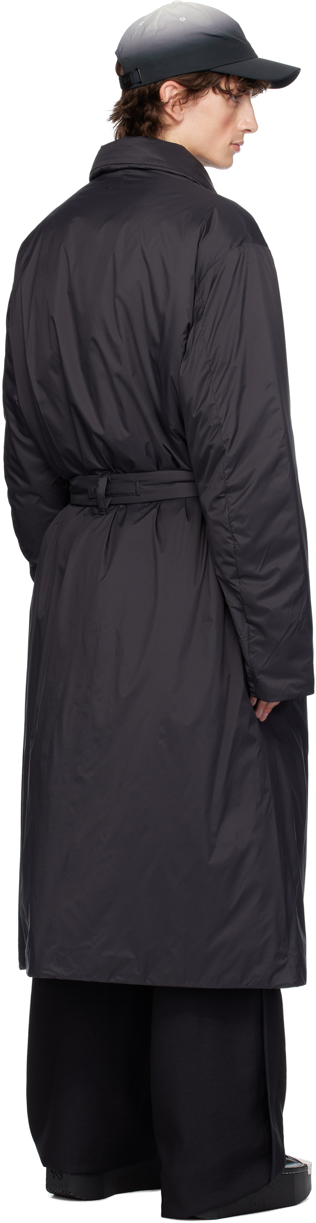 Y-3 Black Padded Coat
