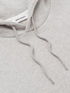 Norse Projects - Vagn Logo-Embroidered Organic Cotton-Jersey Hoodie - Gray