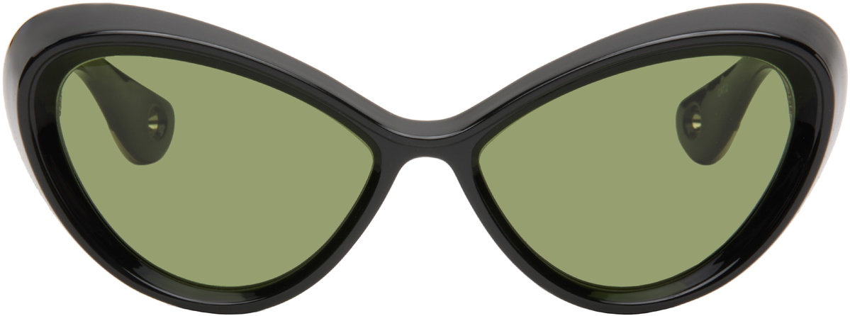 Jean Paul Gaultier Black 'The Parisian Cat' Sunglasses