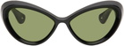 Jean Paul Gaultier Black 'The Parisian Cat' Sunglasses