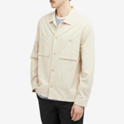 Folk Men's Patch Overshirt in Soft Pink