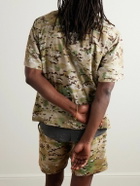 John Elliott - Convertible-Collar Camouflage-Print Cotton-Blend Shirt - Green