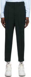 AMI Alexandre Mattiussi Green Carrot-Fit Trousers