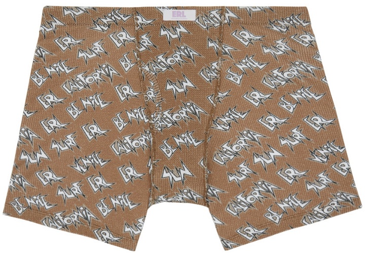 Photo: ERL Brown Cotton Boxers