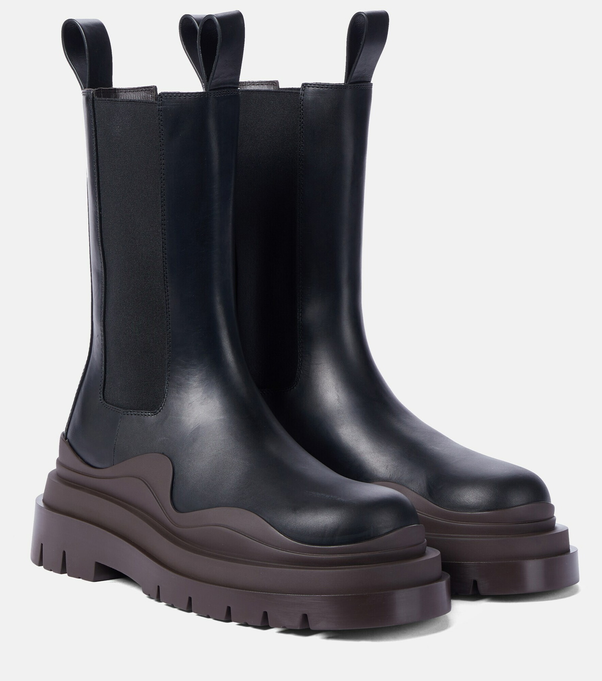 Bottega Veneta Tire Leather Ankle Boots Bottega Veneta bottega-veneta-tire-leather-ankle-boots-bottega-veneta