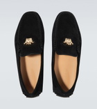 Versace - La Medusa suede loafers