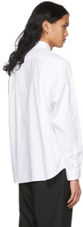 SOPHNET. White Big Vertical Paneled Shirt