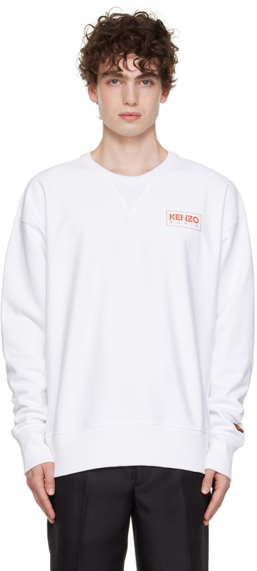 Photo: Kenzo White Kenzo Paris Oversize Sweatshirt