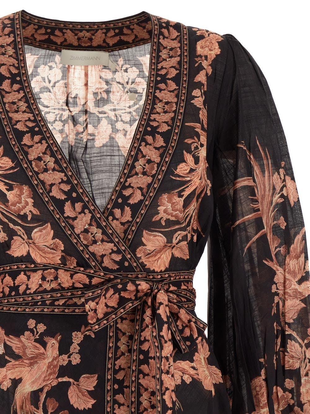Zimmermann Waverly Wrap Midi Dress Zimmermann
