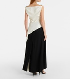 Proenza Schouler Daliah draped crêpe satin maxi dress