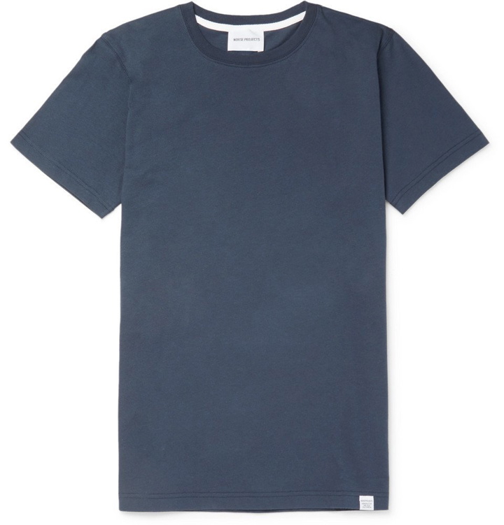 Photo: Norse Projects - Niels Cotton-Jersey T-Shirt - Men - Navy